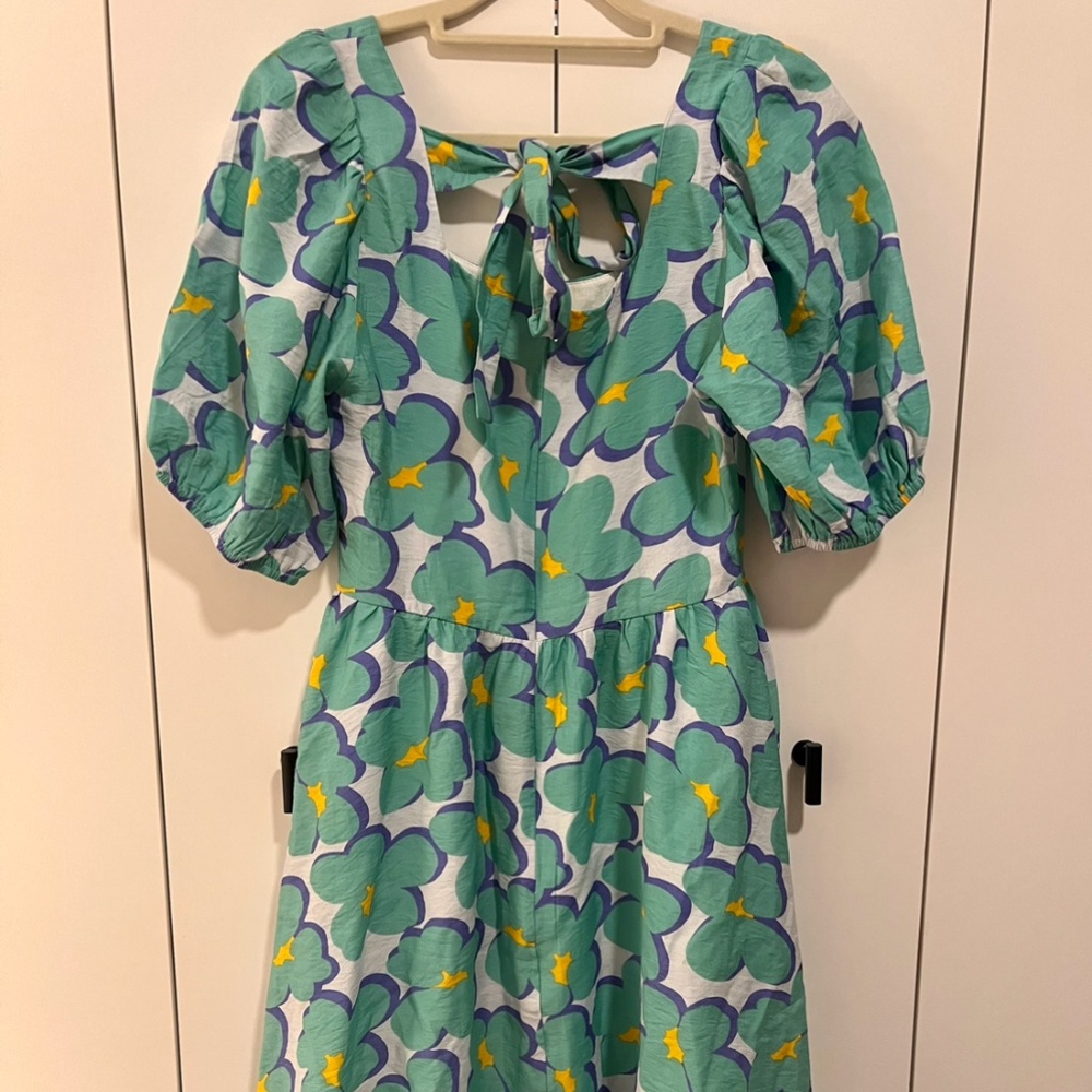 Teal Flowered Sundress